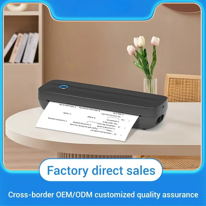 Y8 المحمولة بدون حبر موبايل صور وثيقة طابعة صغيرة محمولة مكتب صغير حراري A4
