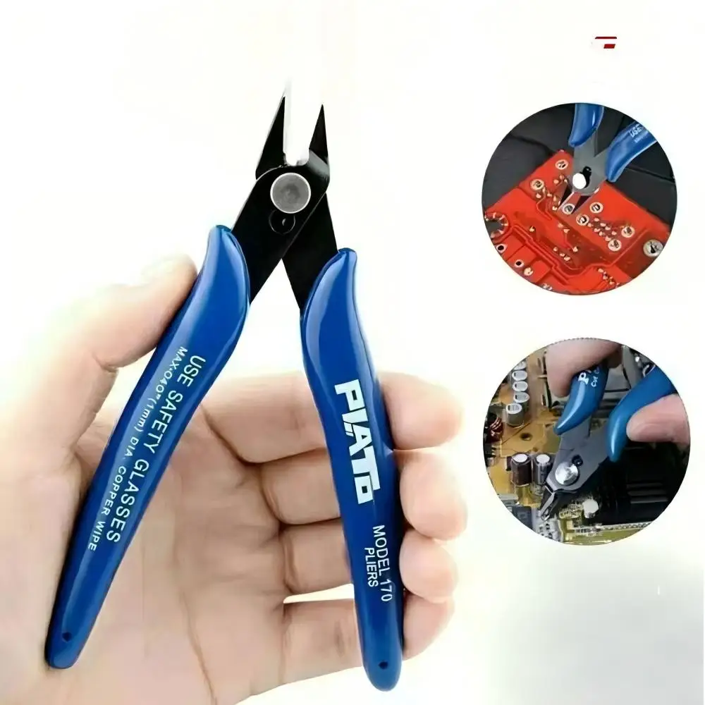 2Pcs Mini Nose Cutting Plier Electrical Wire Cable Cutter Metal Side Snips Flush Pliers Convenient Durable Tool
