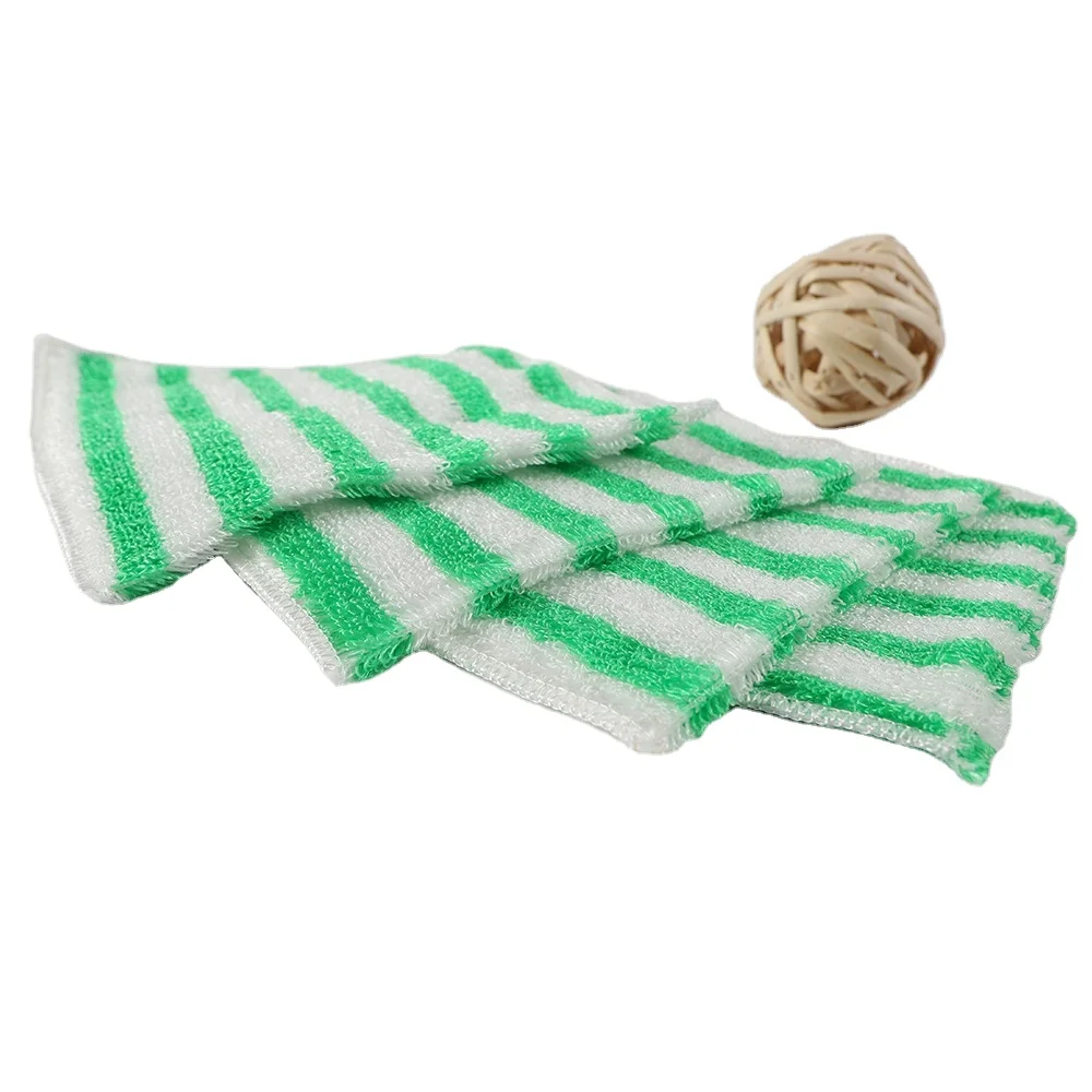 Wholesale kitchen bamboo fiber dishwashing cloth, oil brush, pot cloth, household cleaning towel