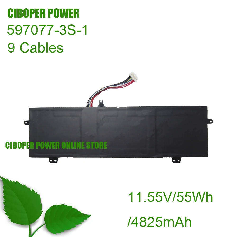 CP Laptop Battery 11.55V 5628mAh/65Wh 597077-3S/597077-3S-1 11.4V/ 4825mAh/55Wh Replacing Battery