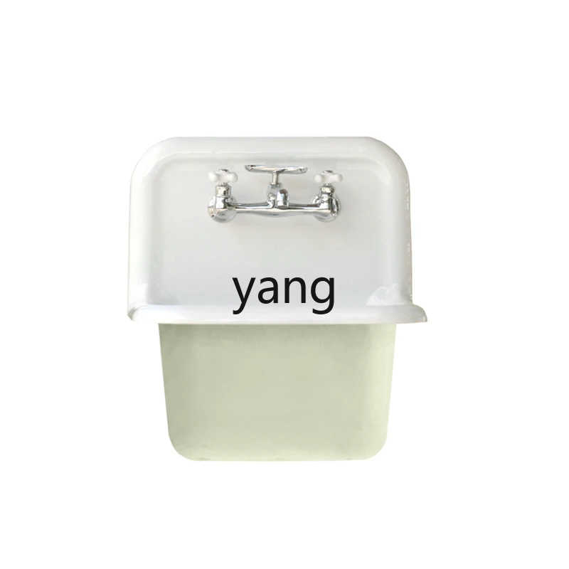 LTT high back water retaining front sink dishwashing basin hand washing basin mop pool