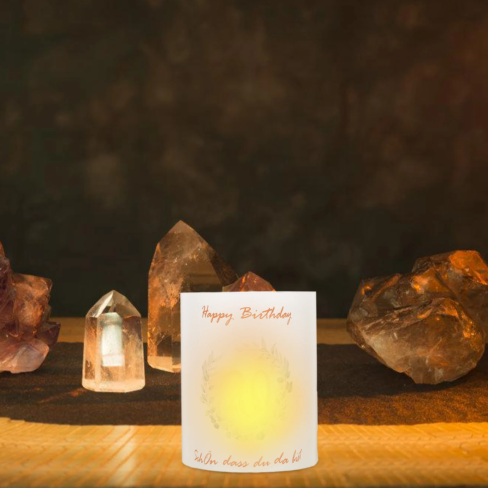 

8pcs Pvc Covers Birthday Lamp Shades Windproof Decorative Plastic Cylinders For Protection Desktop Use Party