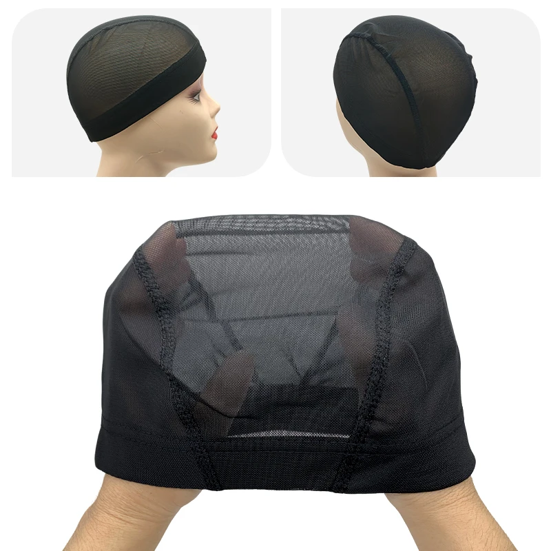 1pc Wig Caps Mesh Cap for Making Wig Stretchable Hairnets with Wide Elastic Band Mesh Dome Cap for Wigs