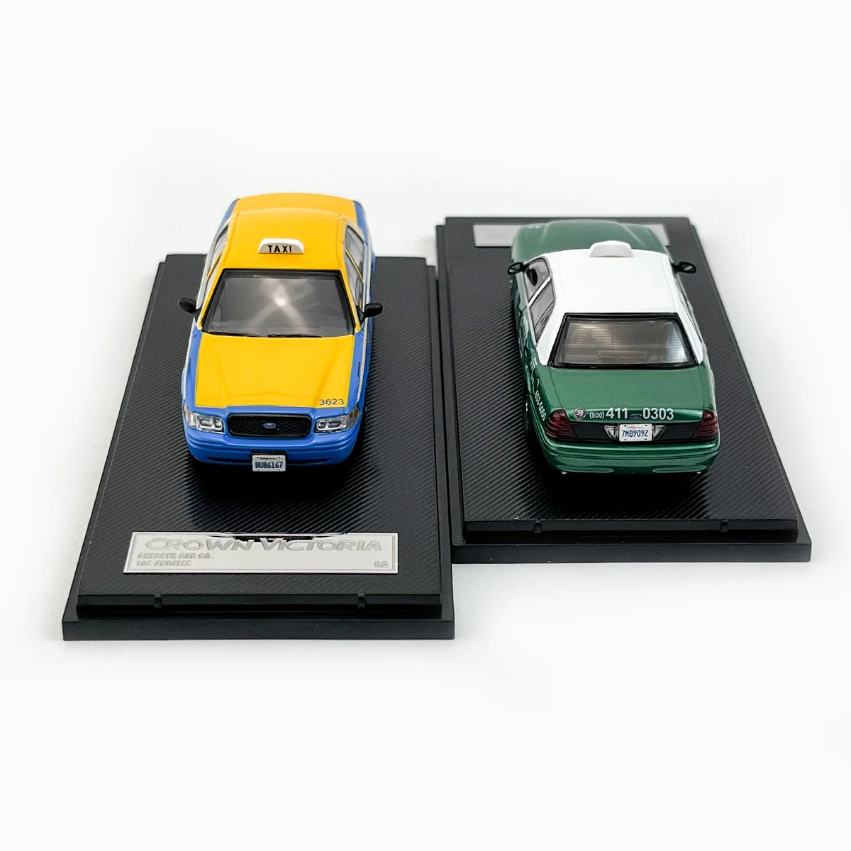 Rollin Diecast 1/64 Scale Toyota Crown Victoria New York Taxi Model Alloy Toyota Crown Toy Car Model Collection Display