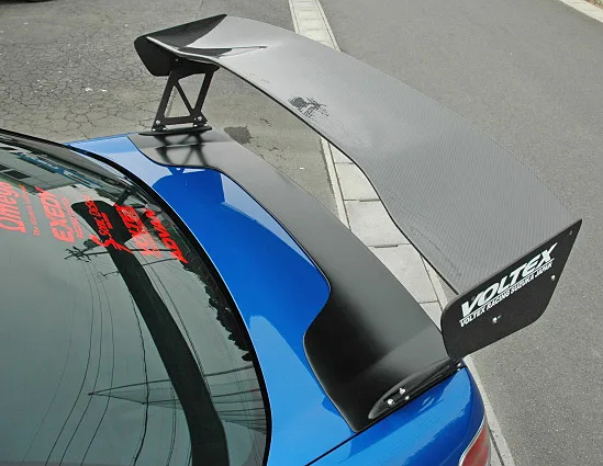 carbon fiber car parts for Evolution EVO 7 8 VTX Type 2V V-Mount Rear Trunk GT Spoiler