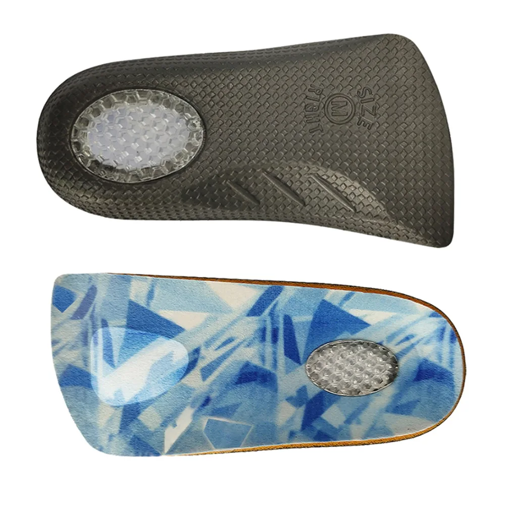 

1 Pair Arch Correction Insoles Flatfoot Support Cushioned Shoe Pads Daily Walking Sports Foot Care Non-Slip Half Insole Arch