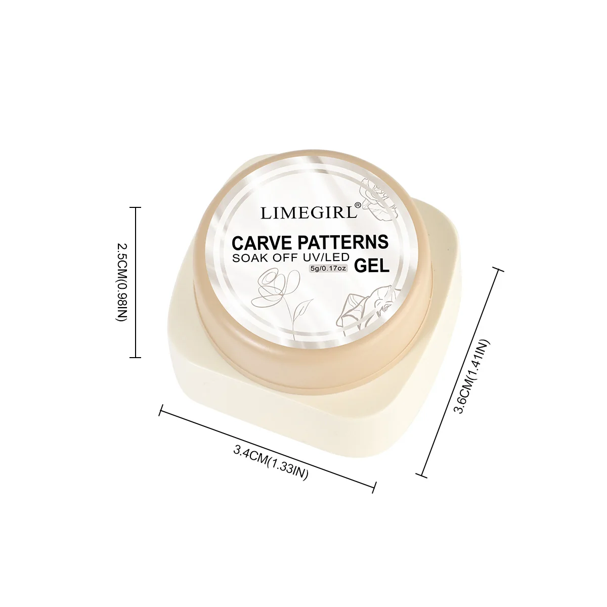 LIMEGIRL 3D Perle Carving Nagel Gel Nagel Modellierung Gel Carving DIY Blume Nail art Bau UV Latex Gelee Nagel Gel Nagel Kunst