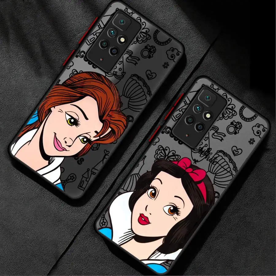 Disney Princess for Xiaomi Redmi 10C 9 9A 9C 12 12C 13C 10 A1+ A2 Plus 9T K40 Pro 10A Phone Case Cover Shell