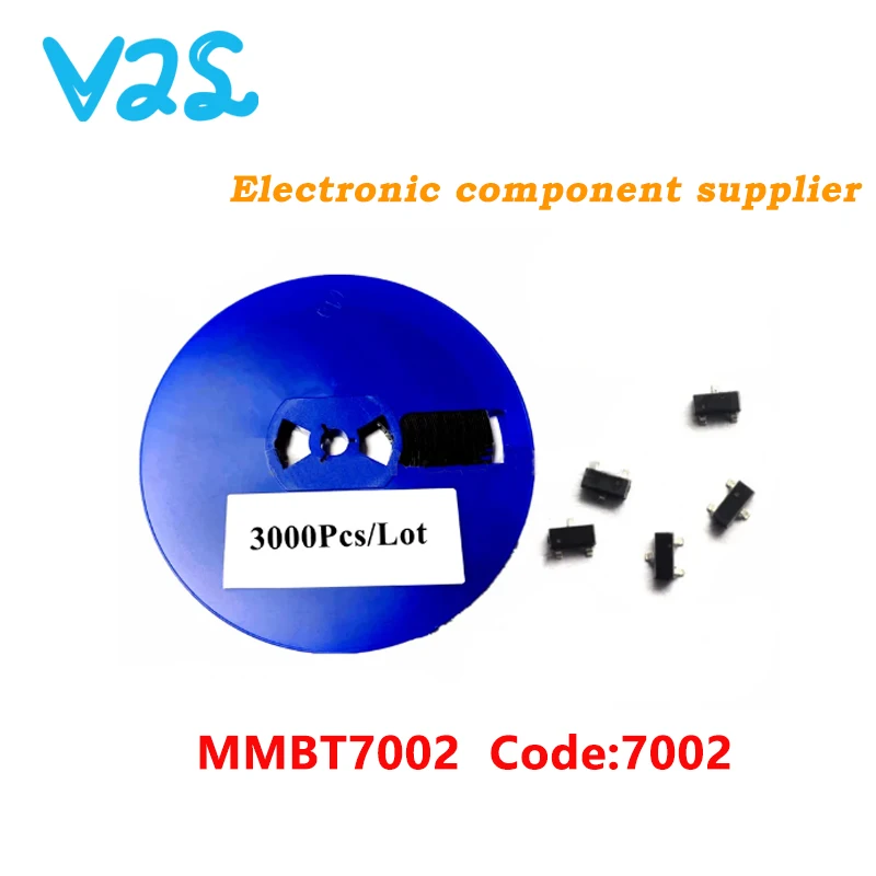 (3000pcs/Lot) 100% New MMBT7002 2N7002 SOT23 7002 SMD MOS transistor SOT23-3