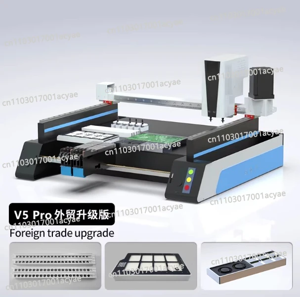 Double-Head Three-Vision SMT Pick & Place Machine – Fully Automatic Desktop Chip Mounter for PCB Prototyping
