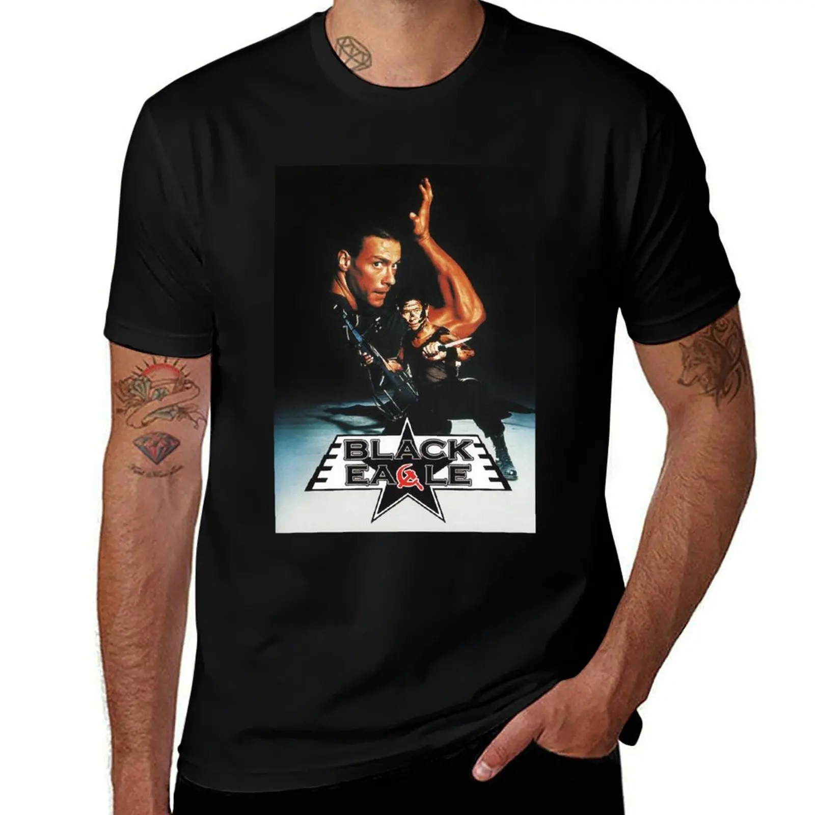 jean claude van damme T-Shirt blue archive boys whites mens vintage t shirts