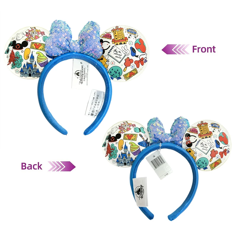 Disney Cartoon Mickey Mouse Ear Headband COSTUME Hallowmas Headband Cosplay Plush Gift Plush Mouse Doll Girls Party Headware