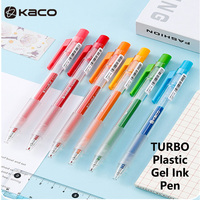 Kaco TURBO Multi Color Gel Pen Transparent Barrel Quick Drying Students Pens Special Supplies for Scrapbooking Marking Coloring