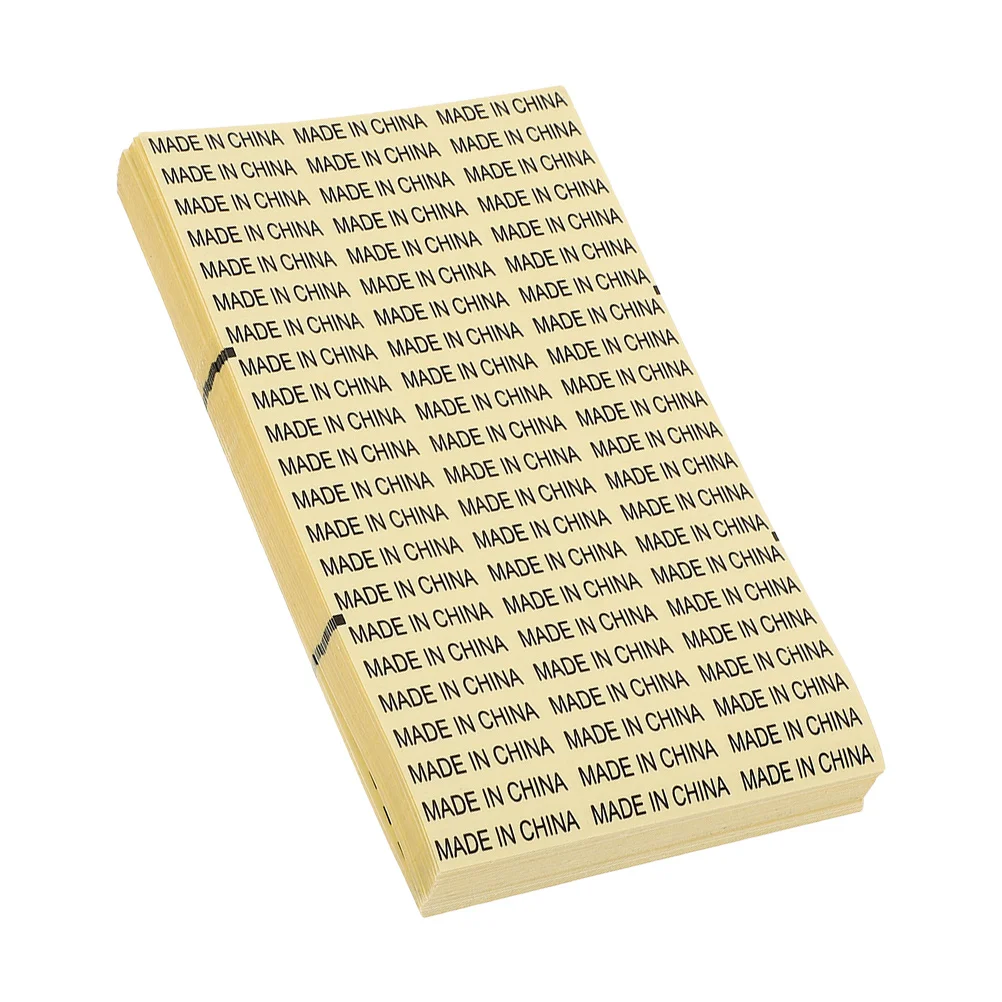 

3500 шт., прозрачные наклейки «Сделано в Китае», самоклеящиеся водонепроницаемые этикетки, упаковка, розничная торговля, маркировка страны