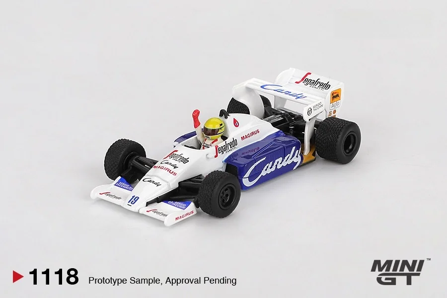 minigt-gt-164-toleman-tg184-19-ayrton-senna-f1-racing-car-1118-collectible-model-toy-vintage-sports-car-simulation-diecast