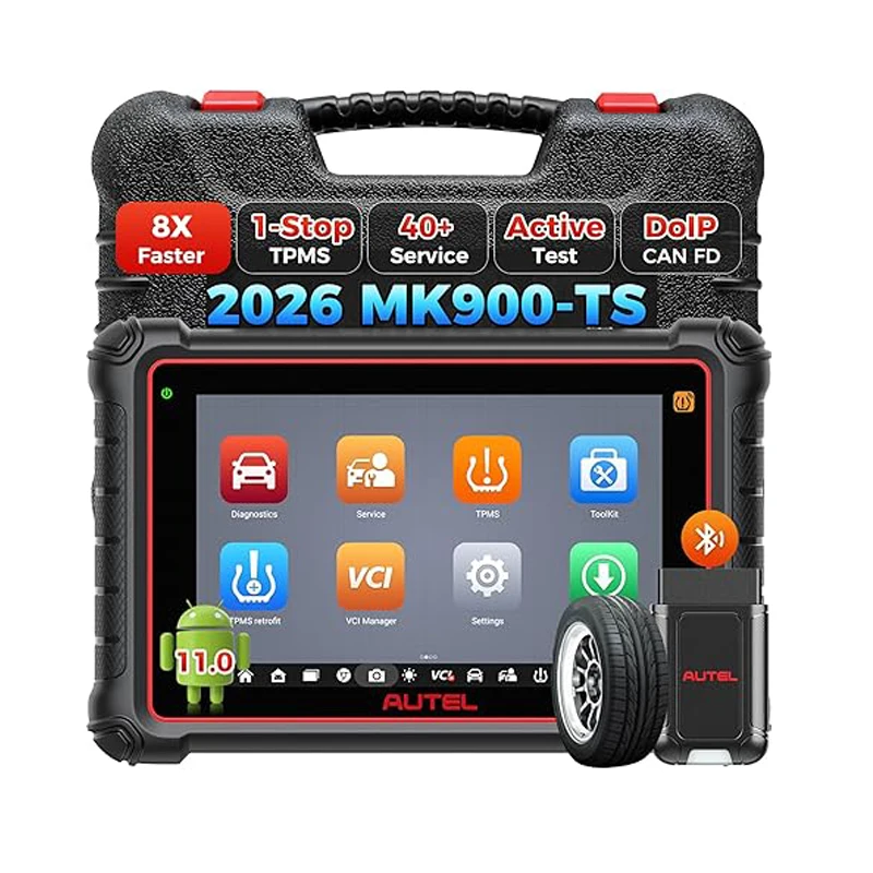 Autel MaxiCOMMK900TS MK900-TS OBD2 Scanner TPMS Diagnostic Tool Bi-Directional Scan CAN FD DoIP 40+ Service All System