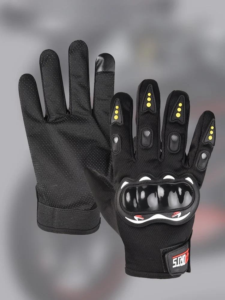 AliExpress Bicycle Full-finger Gloves Men Touch Screen Outdoor Off-road Sports Cycling Protection Anti-fall Motorcycle Finger Gloves