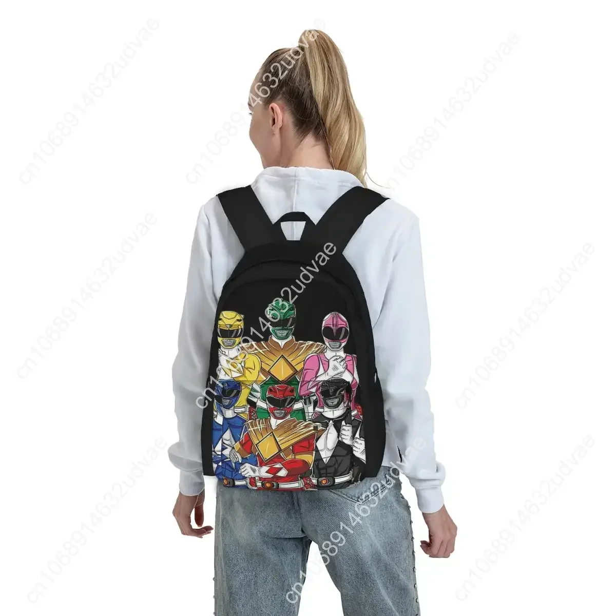 Mighty Morphin Power Ranger Backpacks Boys Girls Bookbag Children School Bags Cartoon Kids Rucksack Travel Rucksack Shoulder Bag