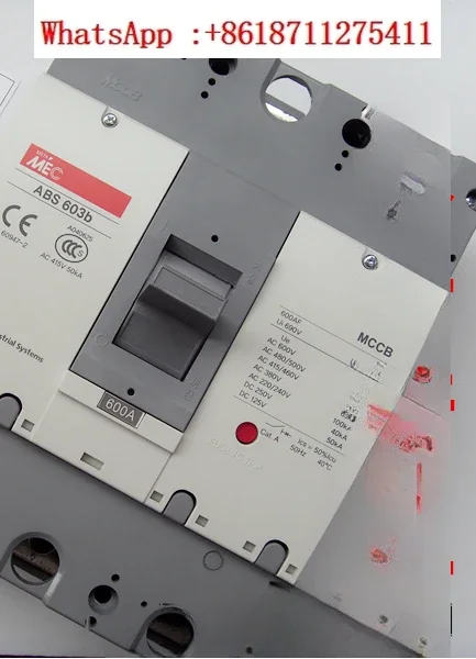 Genuine MEC molded case circuit breaker ABE603b 3P500A 600A MCCB air switch