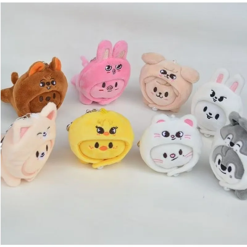 

New SKZOO Plush Keychain Doll Pendant, Backpack Accessories, Magic Academy Party Fox Rabbit Plush Keychain Children's Toy Gift