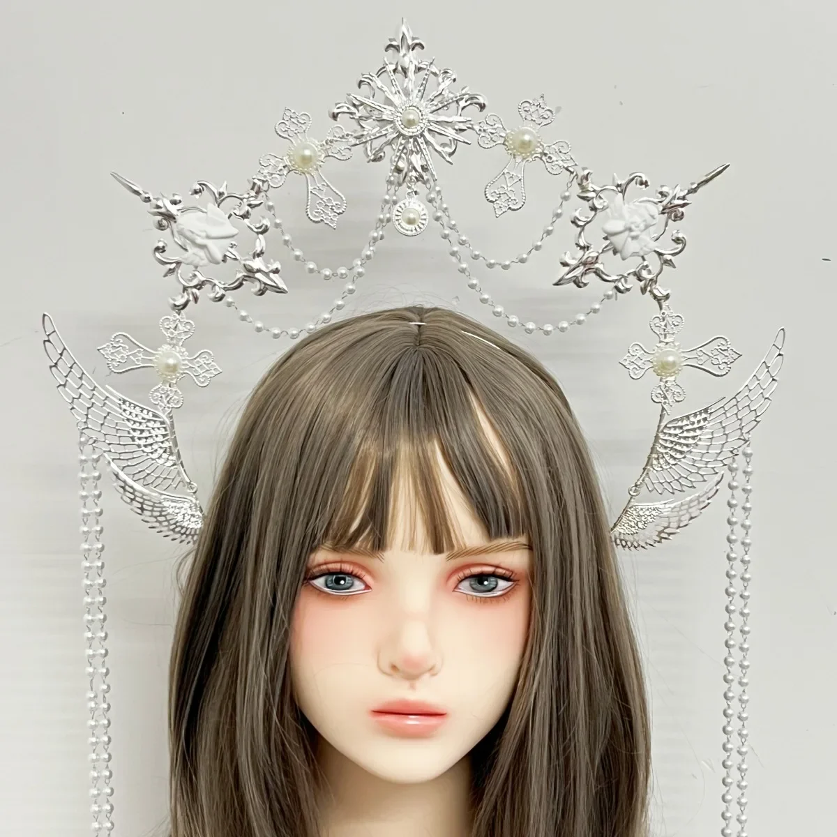 

Women Cosplay Crown Headpiece Wedding Headwear Girls Metal Halloween Carnival Party Headband Costume Props
