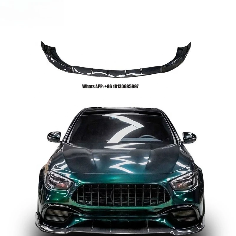 

CLY Front Lip 2020+ for Benz W213 E Class E63S Front Car Bumper Lip Carbon Fiber Anterior Lip