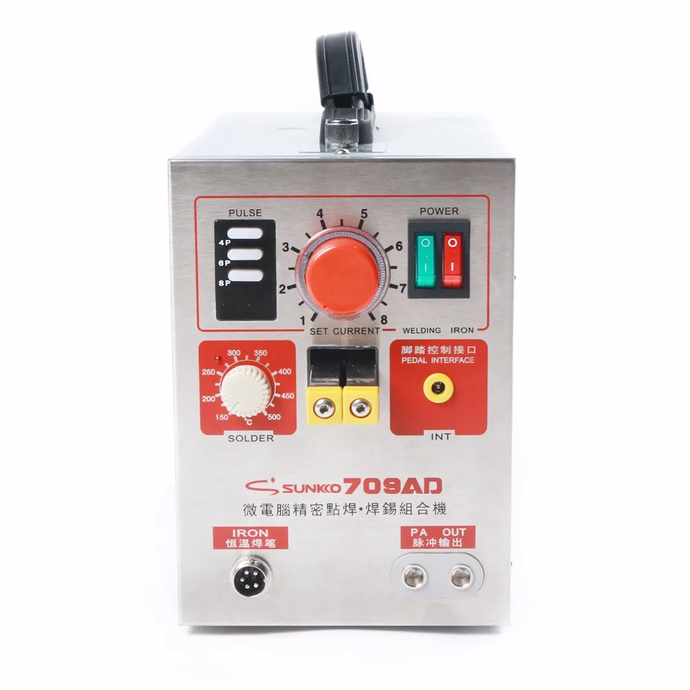 Sunkko-スポット溶接機,溶接機能付きリチウム電池パック用,3.2 kw,709ad