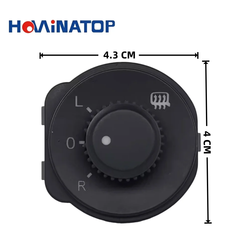HOWINATOP 1Z1959565A 6Pin Mirror Adjustment Switch For Skoda Octavia Mk2 Fabia Mk2 Roomster Yeti 2004-2015 OEM Replacement