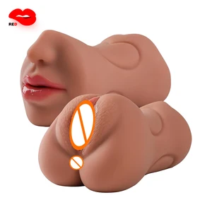 3 en 1, dents à bande, bouche, bouche vaginale, plug anal, masturbateur masculin, godemichet à gorge profonde, mouvements de gode en silicone, masturbation, jouets de plaisir pour hommes 8 meilleures ventes pour l’anus et le vagin - No 8