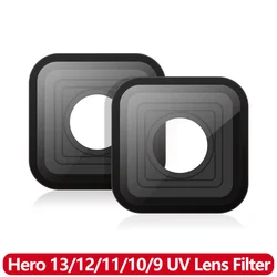 Hero 13/12/11/10/9 UV Lens Filter Replacement Protective Glass Cover for GoPro Hero 13 12 11 10 9 Action Camera Accessories