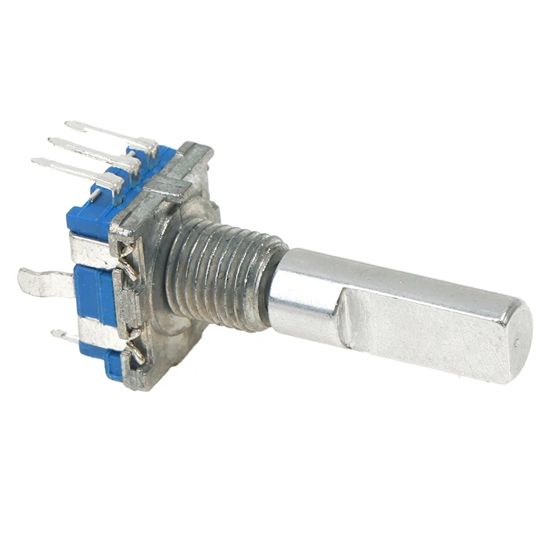 1 pz Ec11 Encoder rotativo interruttore 15/20mm Plum Blossom maniglia mezzo albero 20 Bit impulso potenziometro di segnale digitale