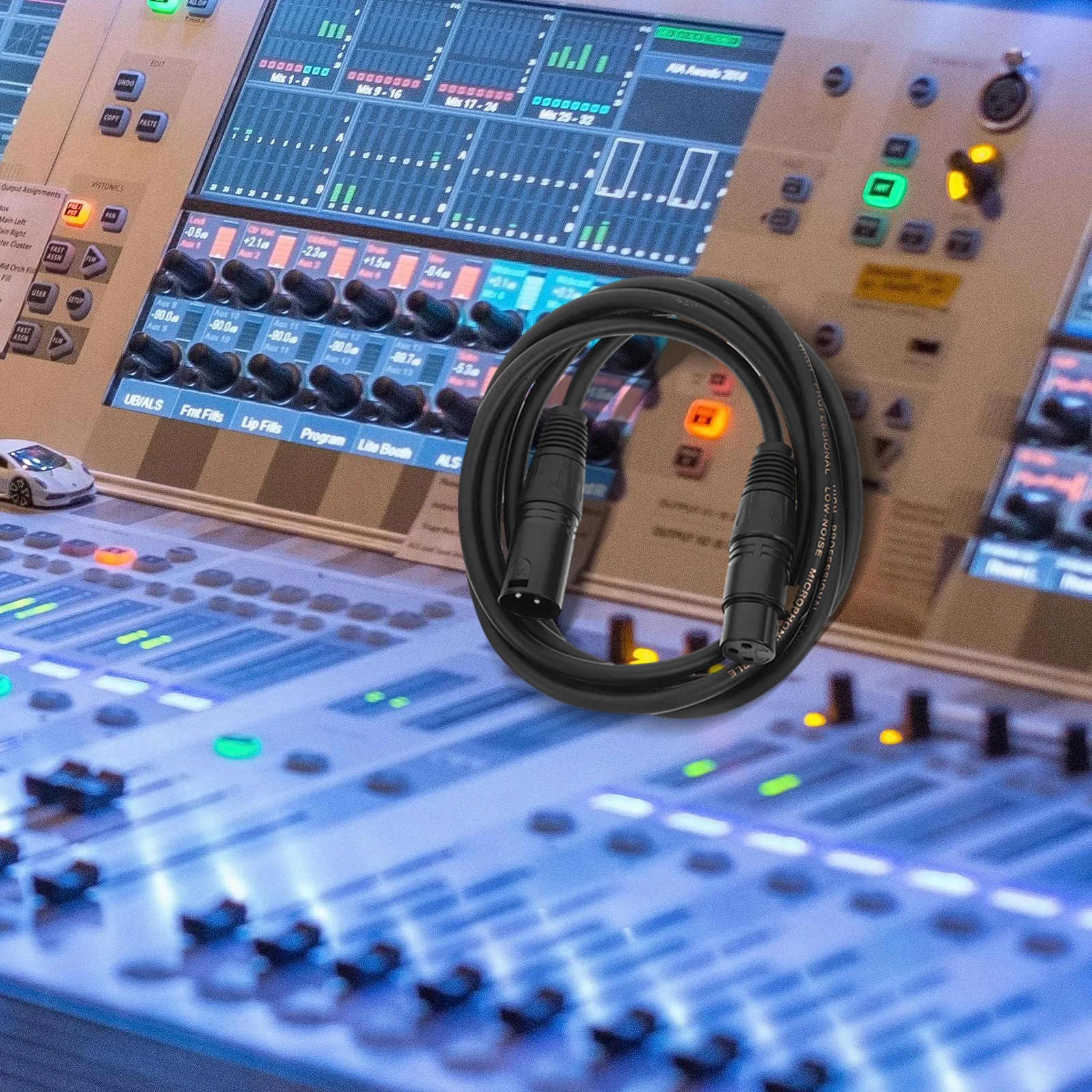 10 pz 2 M 3-Pin Cavo Dmx Per Illuminazione Scenica Led Par Moving Head Light Dj Linea Audio Impermeabile Flessibile giacca in PVC