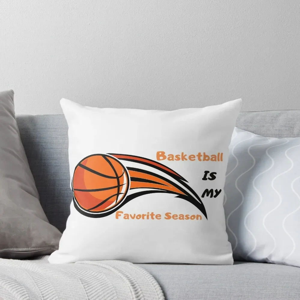 

Boys play basketball favorite season Throw Pillow Cushions Home Decor Room decorating items pillow