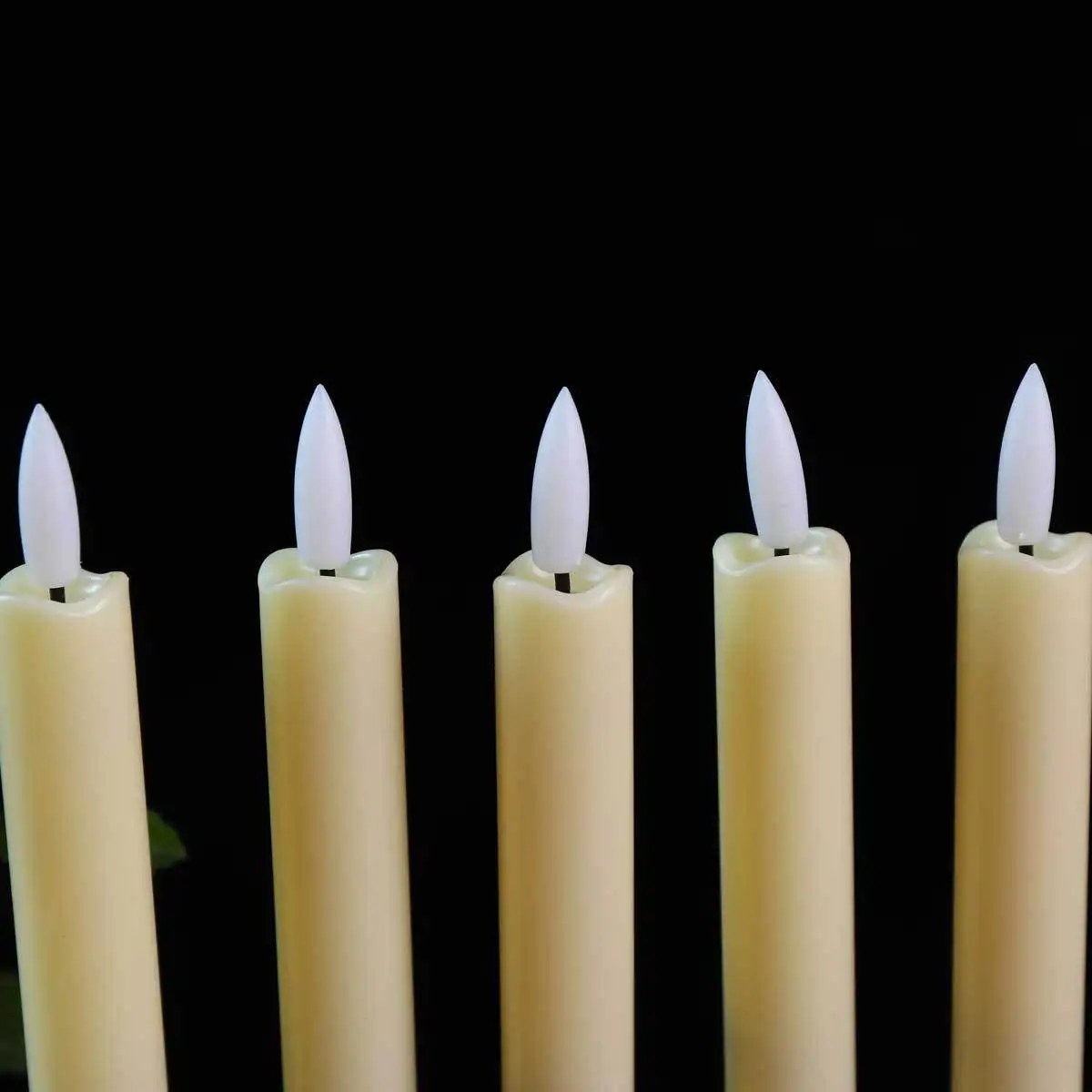 Imagem -05 - Natal da Luz de Cintilação de 40 Peças Conduziu Velas com Controle Remoto Velas Decorativas Brancas Mornas a Pilhas Longas de 10 Polegadas o