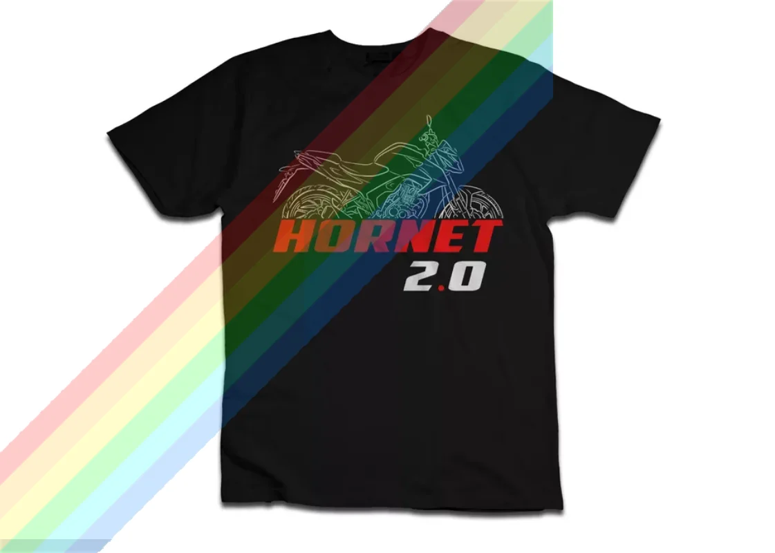 2024 Men T Shirt Casual Hondas Hornet 2.0 2021-2024 Motorcycle T-shirt Graphic Summer Short Sleeves 100% Cotton S-3XL