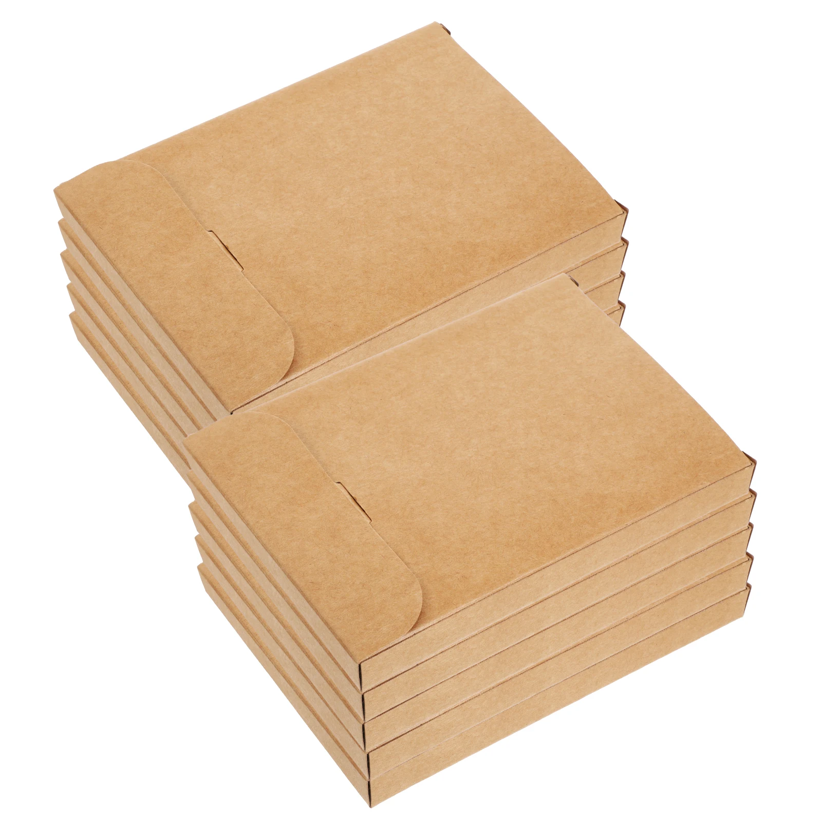 

20 Pcs Greeting Card Postcard Boxes for Packaging Small Business Case Gift Holder Blank Khaki Cards Party Favors