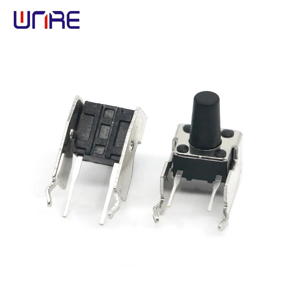 Micro Long Tactile Switch 6*6*9mm With Horizontal Support Holder 6X6 Series Mini Tact Push Button Switch