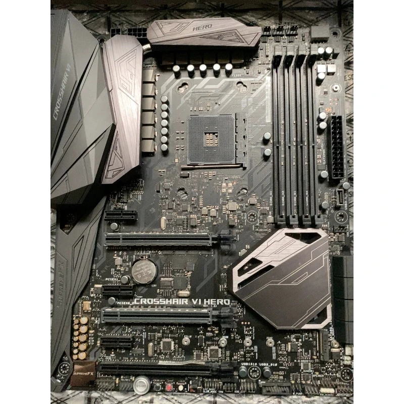 

Used CROSSHAIR VI HERO ATX Motherboard AM4 Socket Support 1th-5th Gen AMD Ryzen CPU DDR4 RAM Gaming Mainboard for ASUS