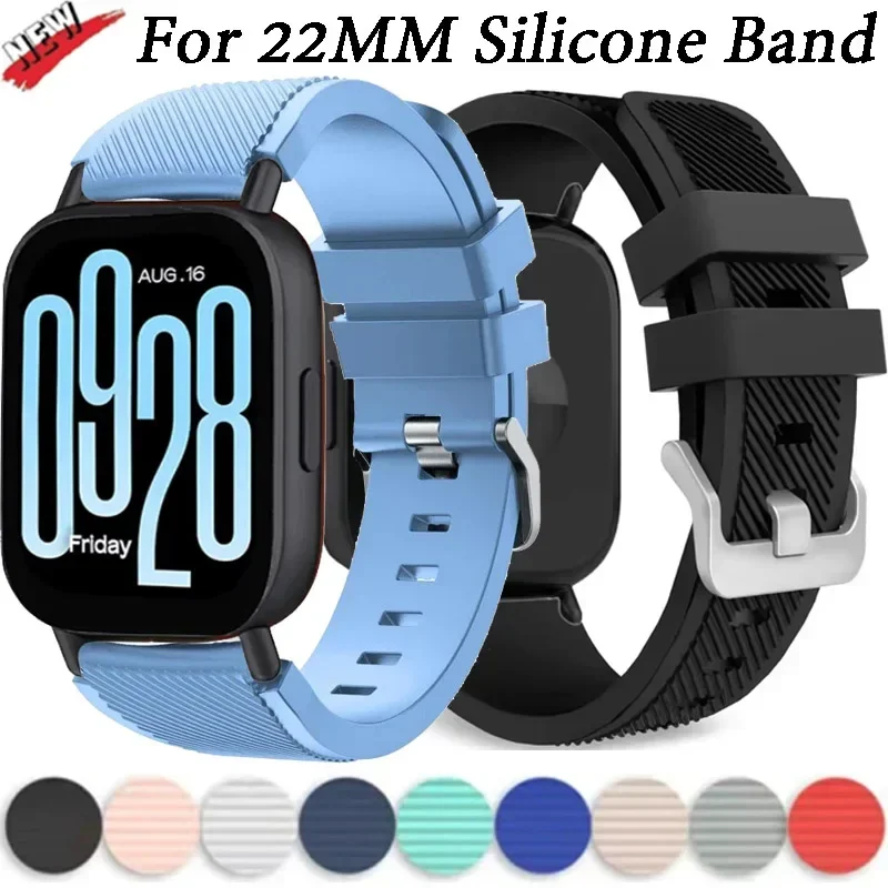 حزام سيليكون ناعم لساعة Redmi Watch 5 Active/5 Lite ملحقات معصم بديلة قابلة للتنفس لساعة Redmi Watch 5 Lite