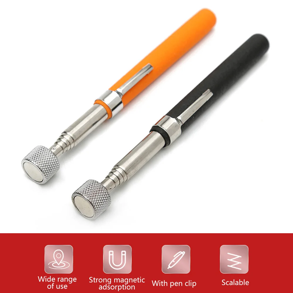 8/10LB Magnetic pickup TOOL telescopic adjustable pick-up TOOL Grip extendable MAGNET Stick Handy TOOL for picking UP NUT Bolt