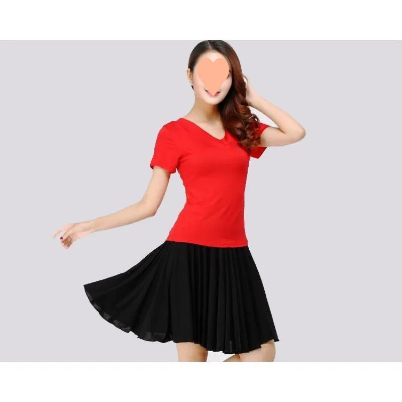 Square Dance Skirt Adult Latin Dance Skirt Summer Square Dance Dress Half Body Skirt Short Skirt