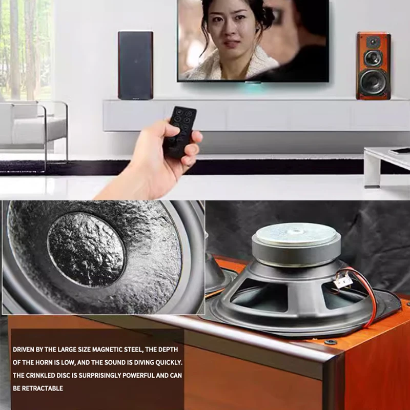 8 بوصة 100 واط رف الكتب المتكلم ثلاثي الاتجاه مكبرات الصوت شاشة خشبية مكبرات الصوت الخشبية حمى سلبية Hifi مكبرات الصوت 45-40 كيلو هرتز زوج