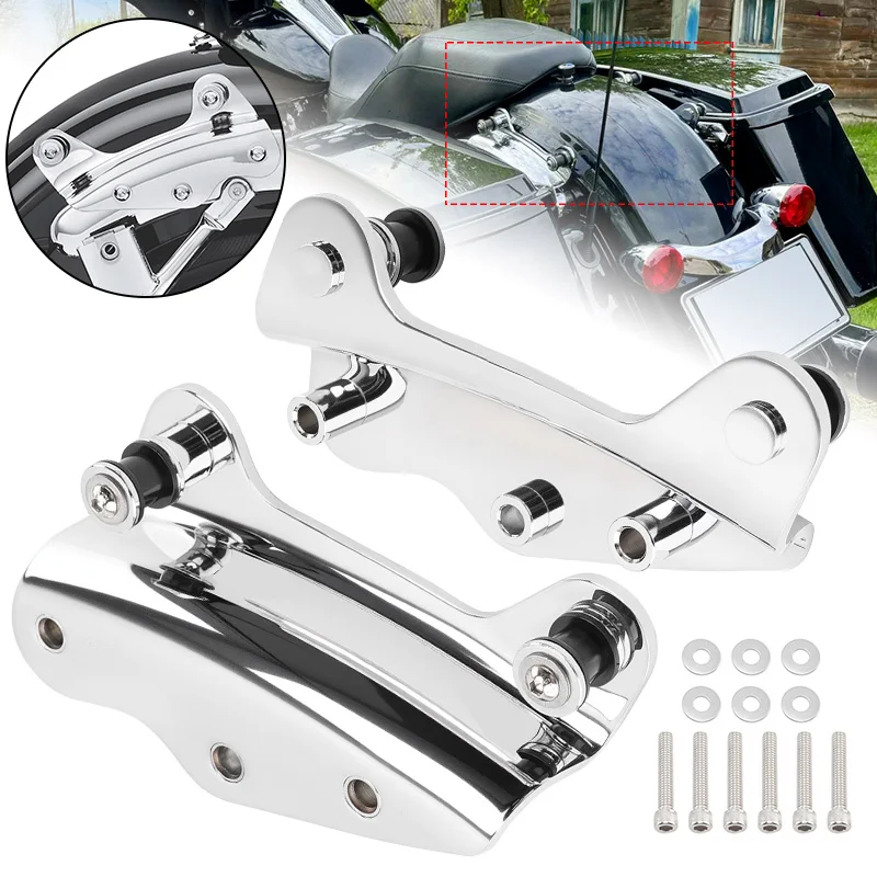 

Для Harley Touring Road King Glide Street Glide 2009-2013 хромированная съемная стойка для бара Sissy, 4-точечный монтажный комплект оборудования для док-станции