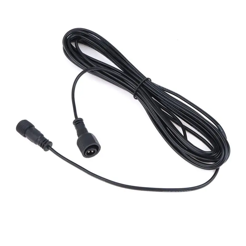 5M Low Frequency Universal Solar Spotlights Waterproof Cord Extension Cable 2Pin Male To Female Connector Floodlight Cable