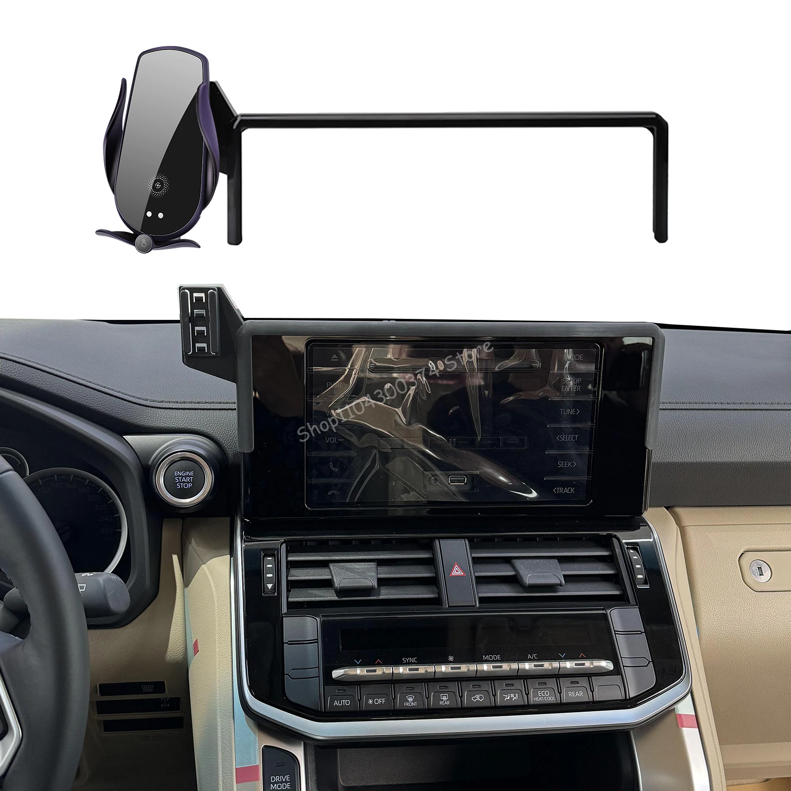 

Car Mobile Phone Holder for Toyota Land Cruiser LC300 GRX 2022 2023 2024 GPS Bracket Navigation Stand Auto