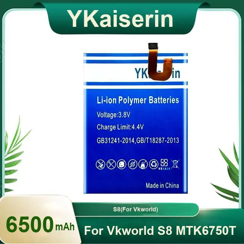 

Для Vkworld S8 MTK6750T Премиум Сменный аккумулятор мобильного телефона 6500 мАч