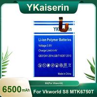 For Vkworld S8 MTK6750T Premium Replacement Mobile Phone Battery 6500Mah