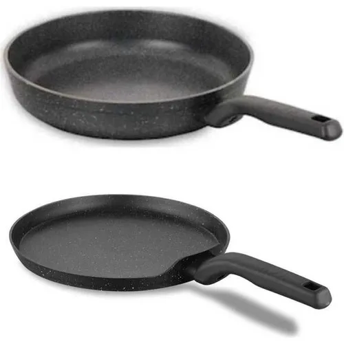 Korkmaz Ornella 26 cm Crepe Pan and 28 cm Frying Pan