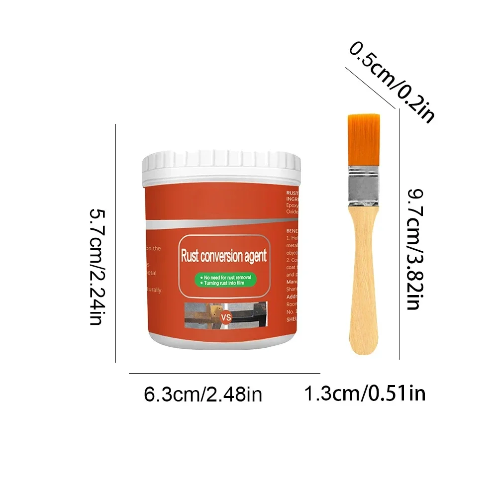 100g Metal Rust Renovator Multi Purpose Rust Removal Converter Anti-corrosion Car Coating Primer Rust Inhibitor