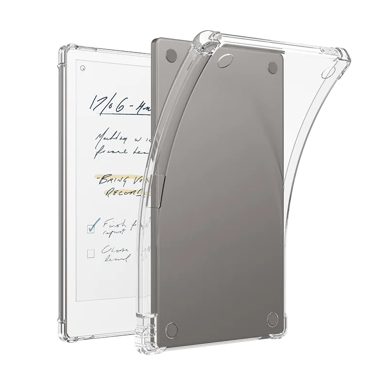 

1x W/Pen Slot Soft TPU Cover For Remarkable Paper Pro Move 7.3'' eReader Shockproof Protective Skin Clear Skin Case